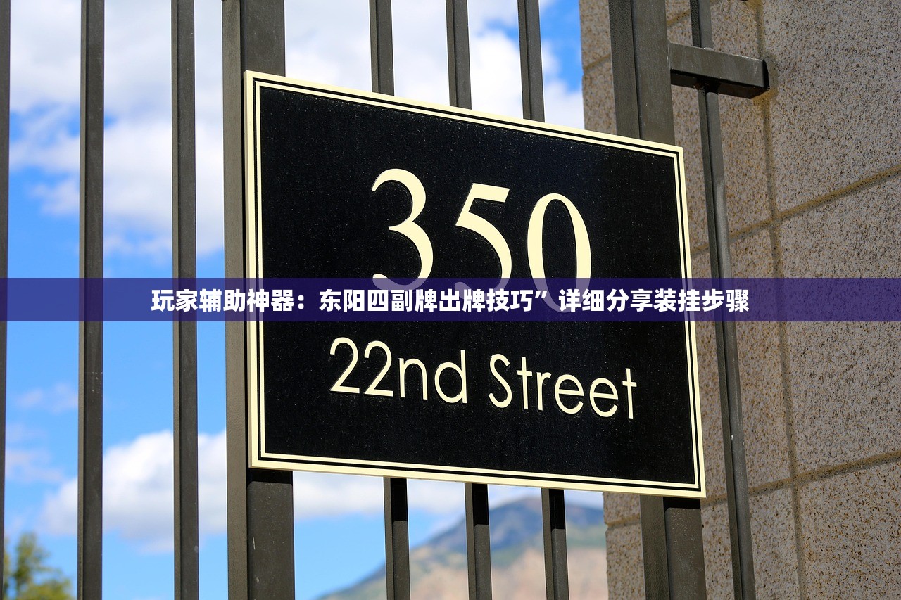 玩家辅助神器：东阳四副牌出牌技巧”详细分享装挂步骤
