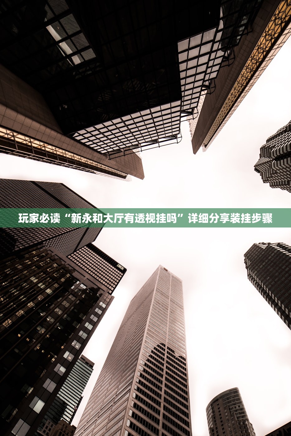 玩家必读“新永和大厅有透视挂吗”详细分享装挂步骤